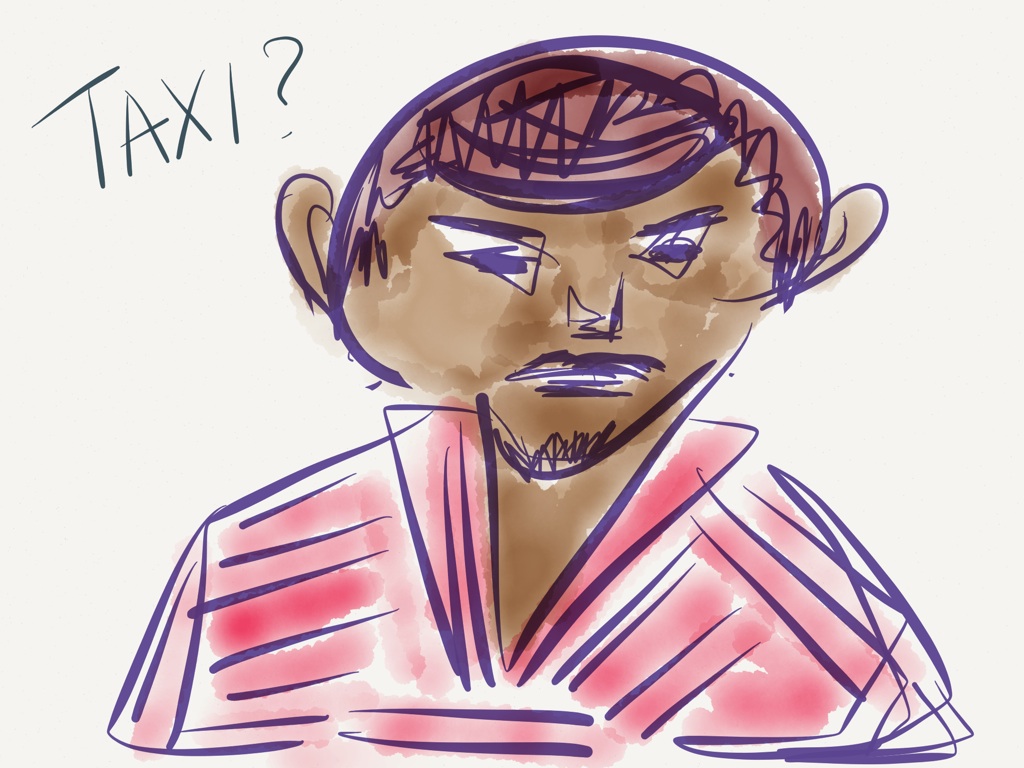 Taxi Driver Illustration