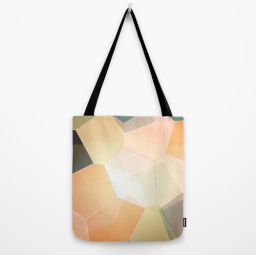 green abstract tote bag by lindsey baker